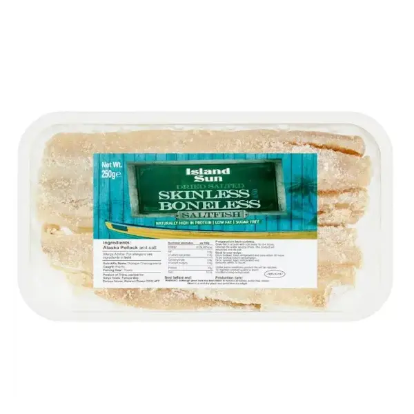 Island Sun Dried Salted Skinless & Boneless Saltfish