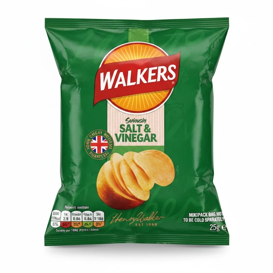 Walkers Seriously Salt & Vinegar Crisps