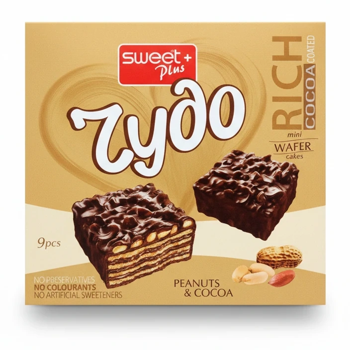 Sweet Plus Zydo Rich Cocoa Peanuts Wafer Cakes