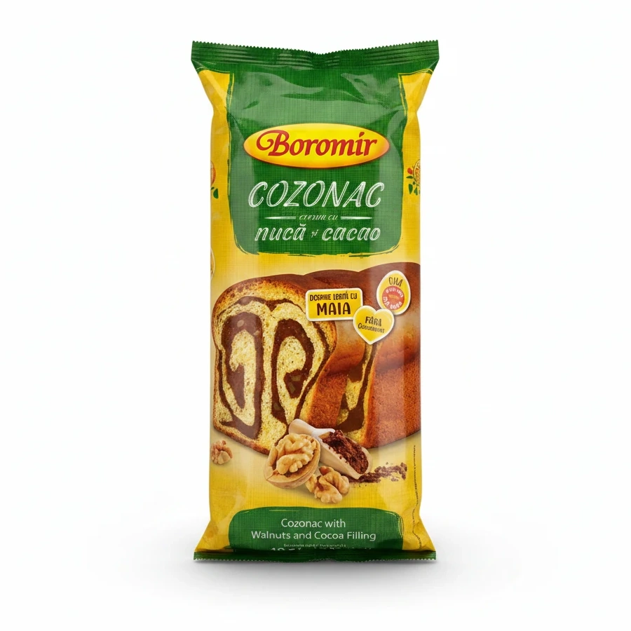 Boromir Cozonac Walnut Cocoa Filled Cake