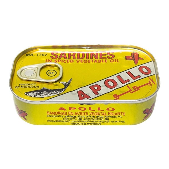Apollo Sardines In Spiced Vegatable Oil
