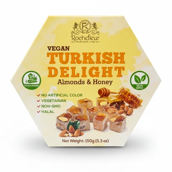 Rochefleur Vegan Turkish Delight Almonds & Honey