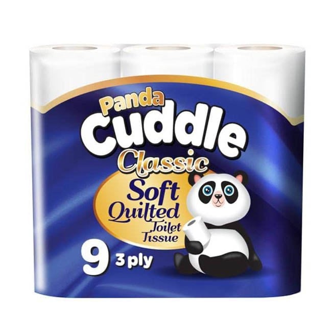 Panda Cuddle Classic Soft Quilted Toilet Rolls Tissue