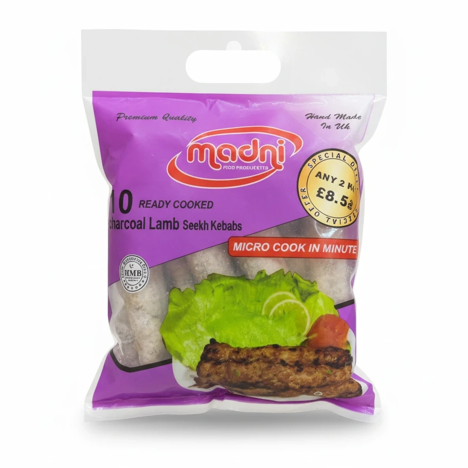 Madni Charcoal Lamb Seekh Kebab