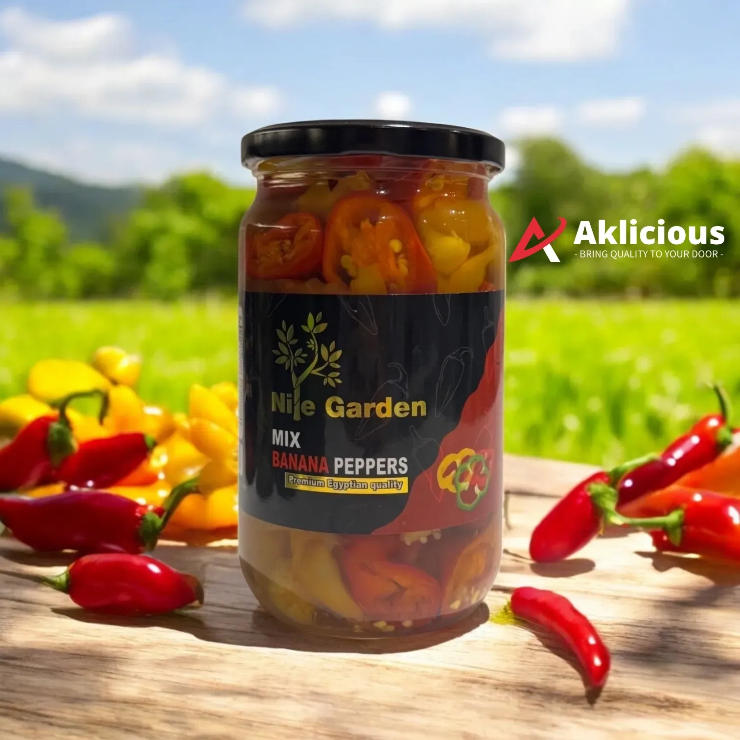 Nile Garden Mix Banana Peppers–(680g)