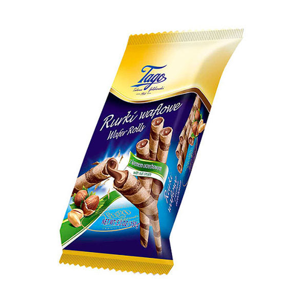 Tago Wafer Rolls With Hazelnut Cream