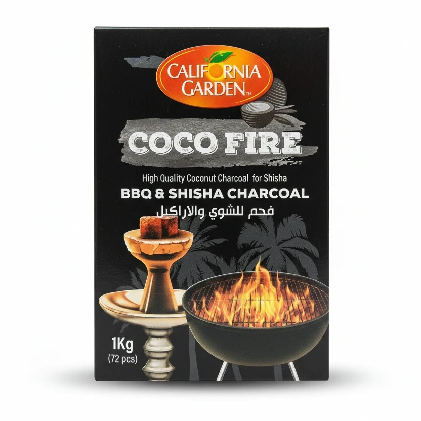 California Garden Coco Fire Charcoal