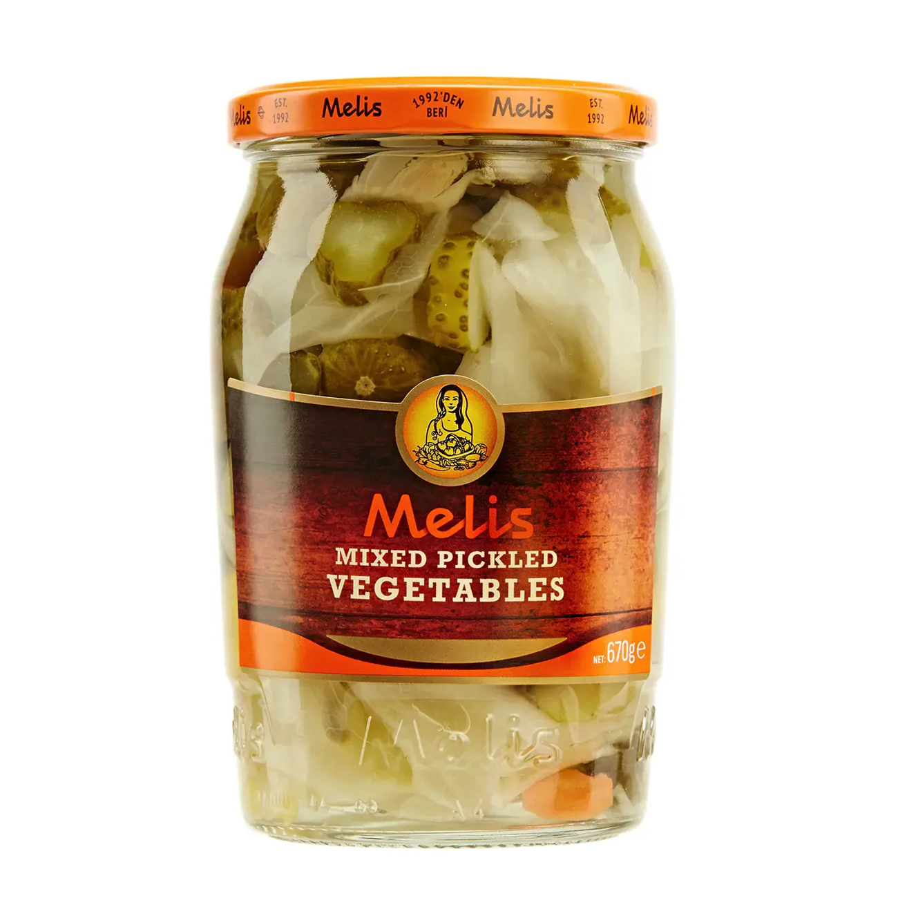 Melis Giardiniera Mediterranean Style Pickled Mixed Vegetables