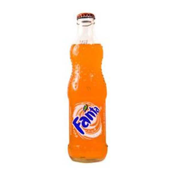 Fanta Orange Glass Bottle
