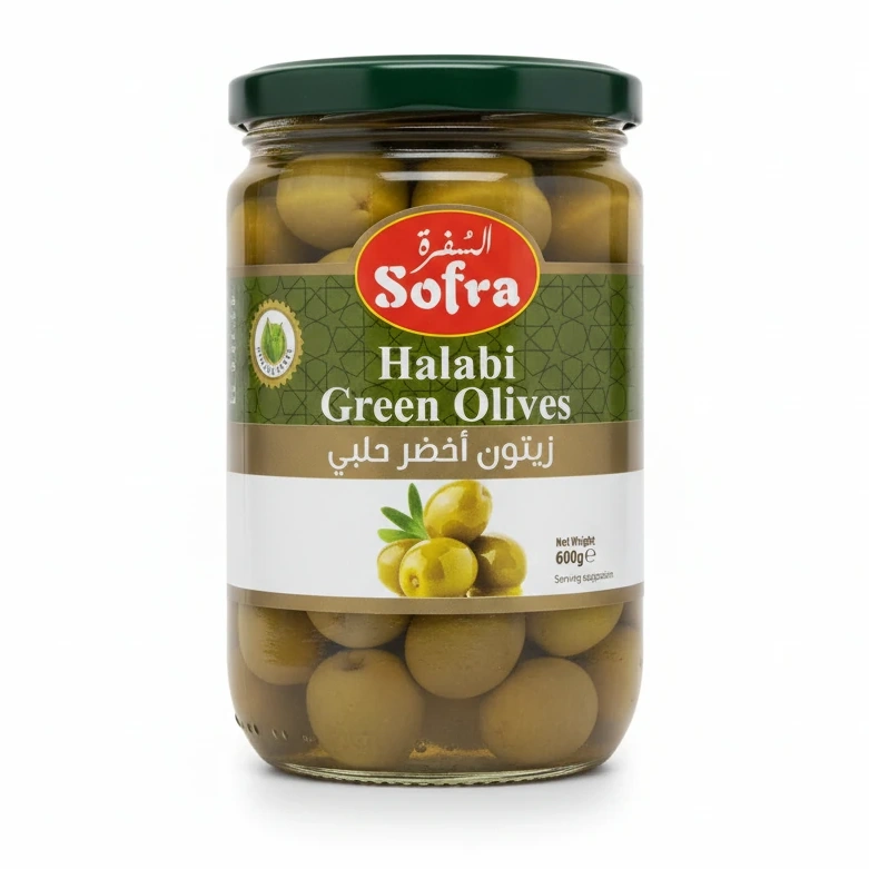 Sofra Halabi Green Olives