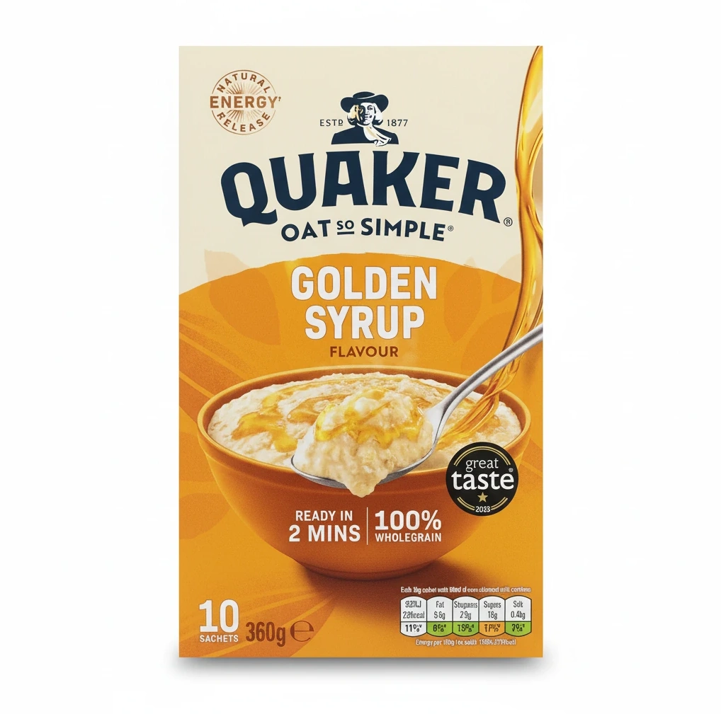 Quaker Oat So Simple Golden Syrup Flavour