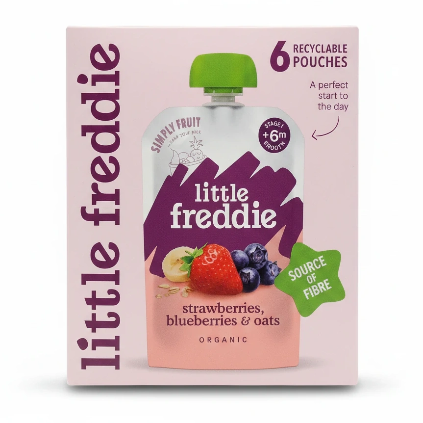 Little Freddie Organic Strawberries Blueberries & Oats
