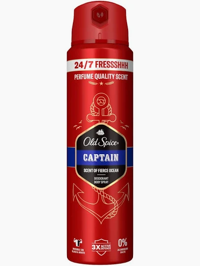 Old Spice Captain Deodorant Body Spray