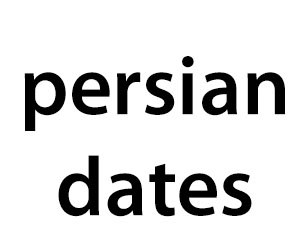 persian dates