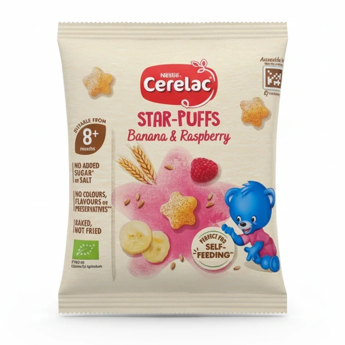 Nestlé Cerelac Star-Puffs Banana & Raspberry
