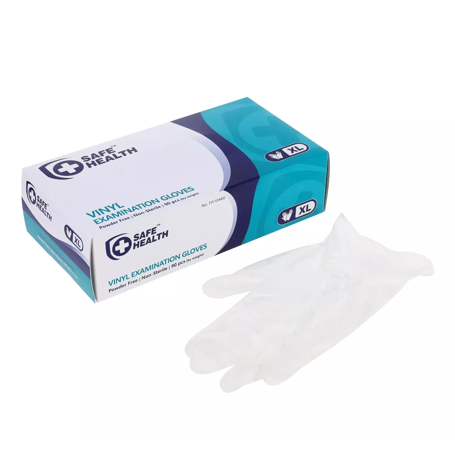 Safe Health Vinyl XLarge Examination Gloves