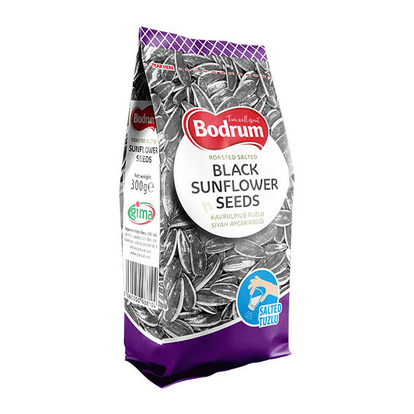 Bodrum Salted Black Sunflower Seeds Extra Salted