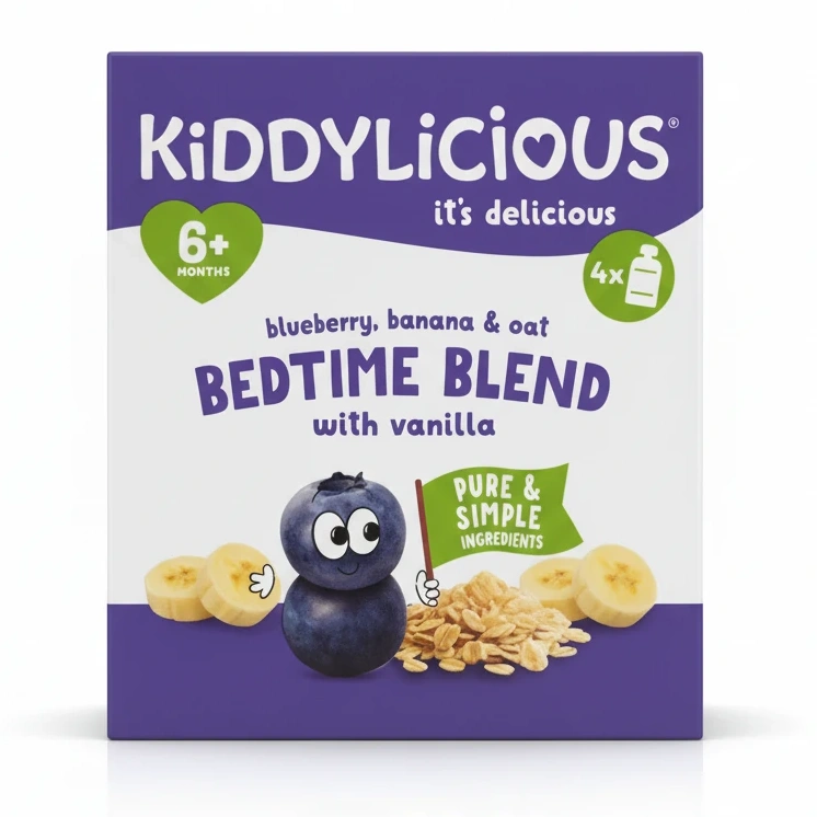 Kiddylicious Blueberry Banana Oat Bedtime Blend