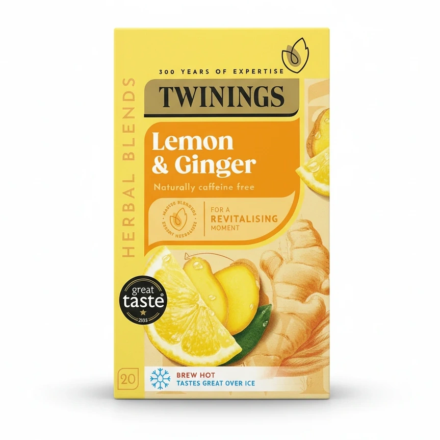 Twinings Lemon & Ginger Herbal Tea