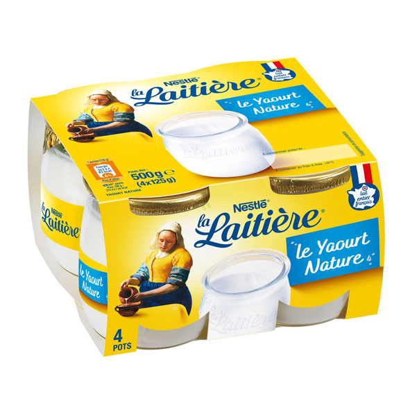 Nestle La Laitiere Nature Yogurt
