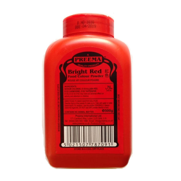 Preema Bright Red Food Colour Powder