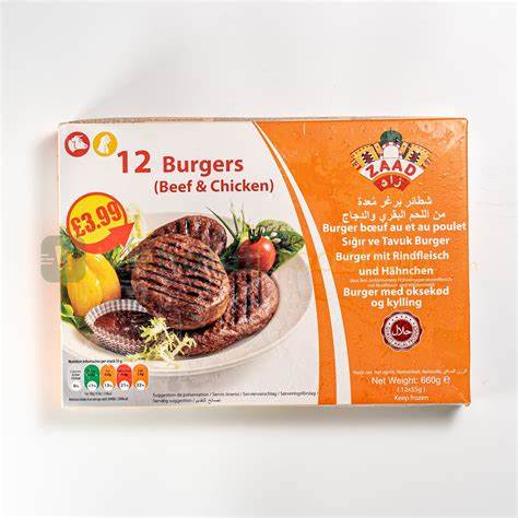 Zaad Burgers Beef & Chicken