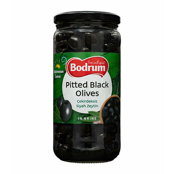 Bodrum Olives Pitted Black