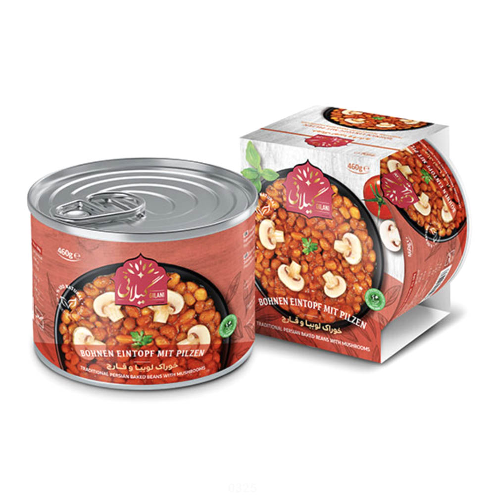 Gilani Persian Traditional Baked Beans with Mushroom