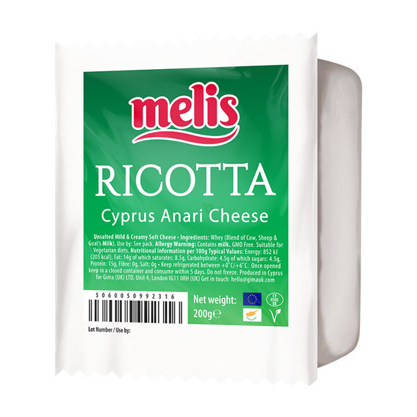 Melis Ricotta Cyprus Anari Cheese
