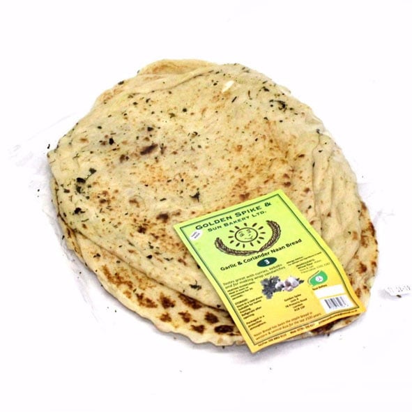 Golden Spike and Sun Bakery Garlic And Coriander Naan Bread