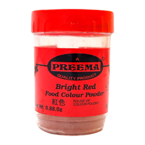 Preema Bright Red Food Colour Powder