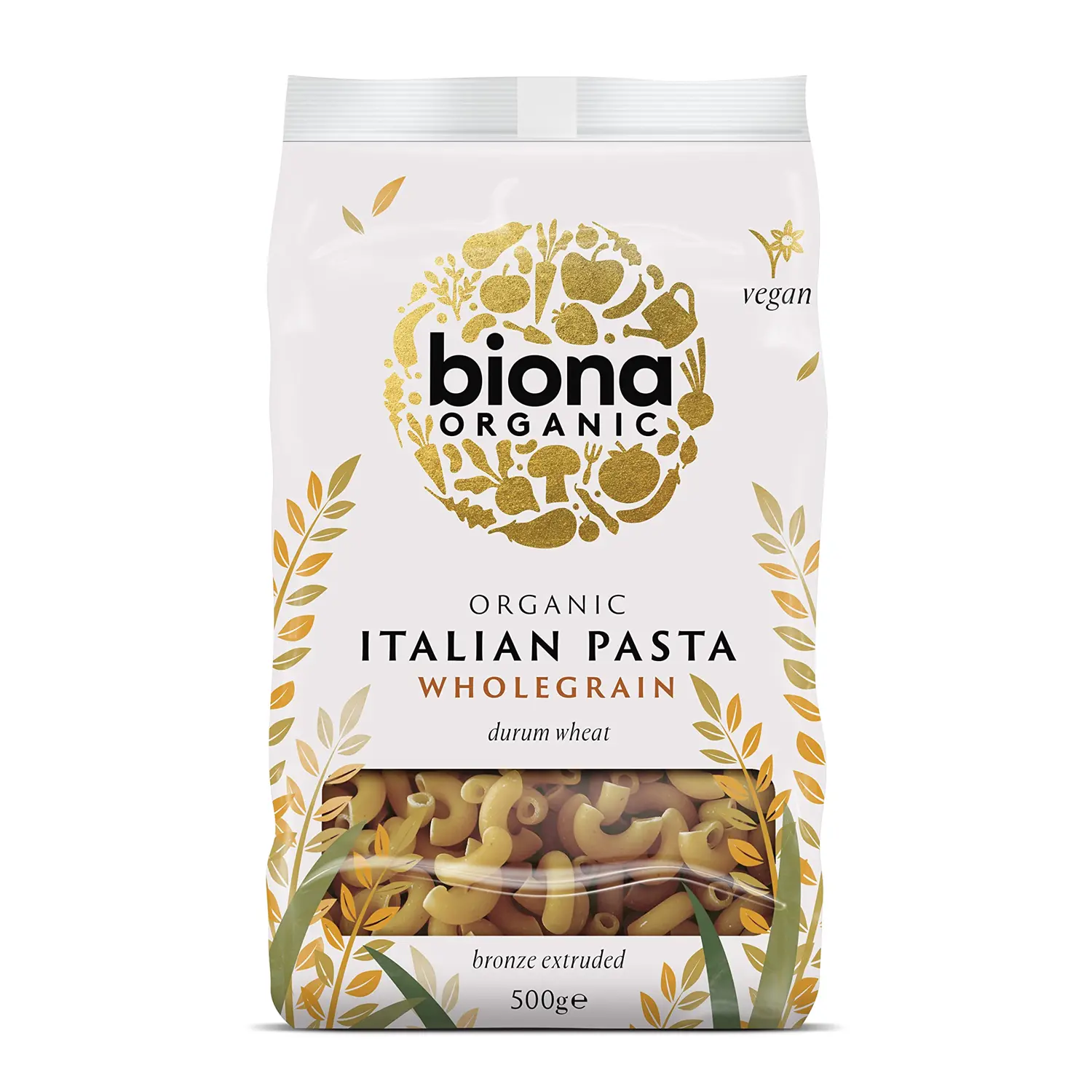 Biona Organic Italian Pasta Macaroni Wholewheat