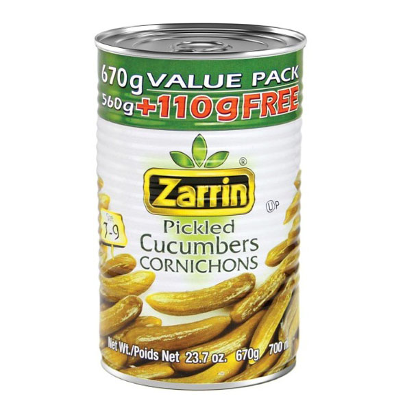 Zarrin Pickled Cucumbers Cornichons