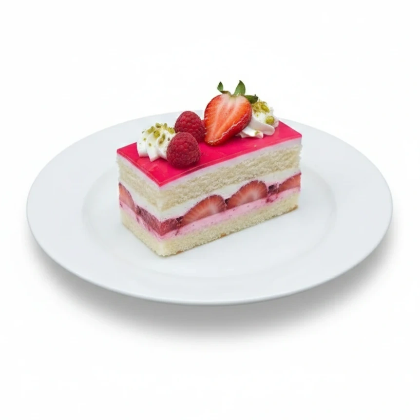 Mixed Berry Celebration Cake Slices